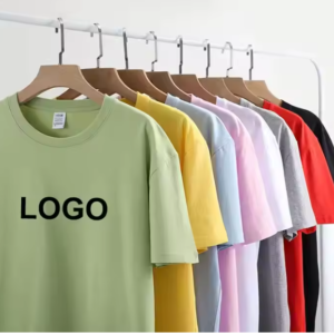 Logo round neck T-shirt for export